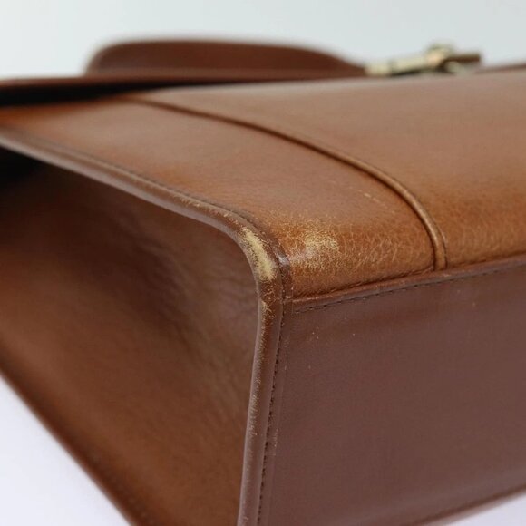 Burberrys Hand Bag Leather 2way Brown Auth ep4729 - Picture 4 of 16